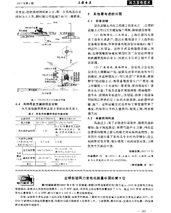 全球新增风力发电机数量中国排第5位