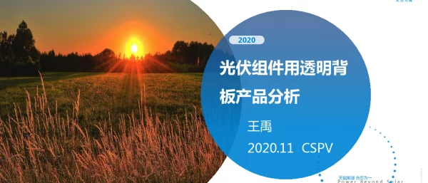 天合光能，光伏组件用透明背板产品深入分析