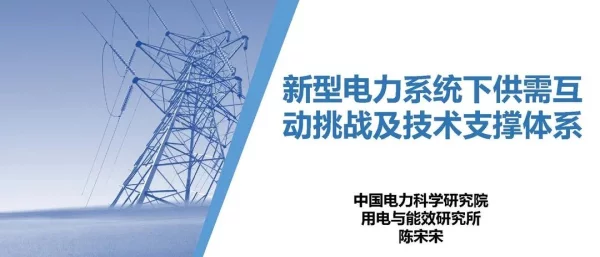 陈宋宋：新型电力系统下供需互动挑战及技术支撑体系