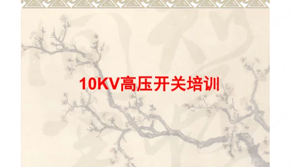 10KV高压开关柜操作培训课件