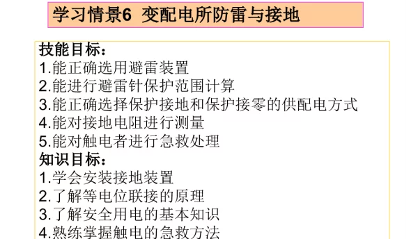 变配电所防雷与接地