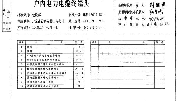 93D101-1户内电力电缆终端头
