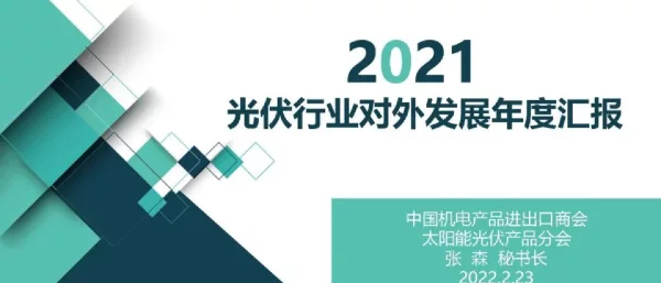 2021年光伏行业对外发展年度汇报