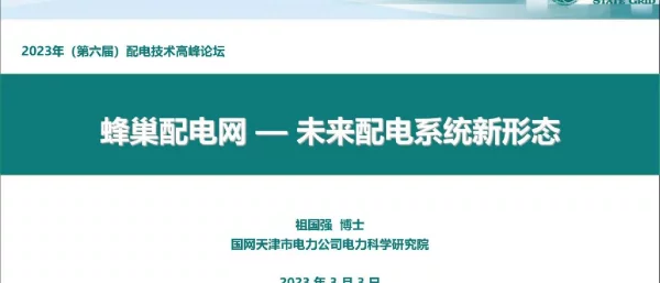蜂巢配电网——未来配电系统新形态