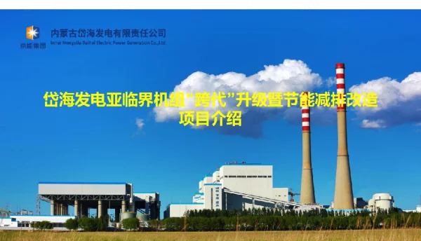 岱海发电亚临界机组“跨代”升级暨节能减排改造项目介绍20220422