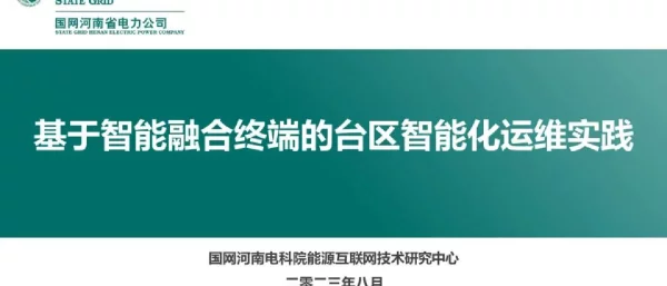 基于智能融合终端的台区智能化运维实践