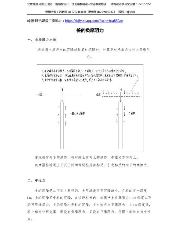 桩的负摩阻力计算学习课件