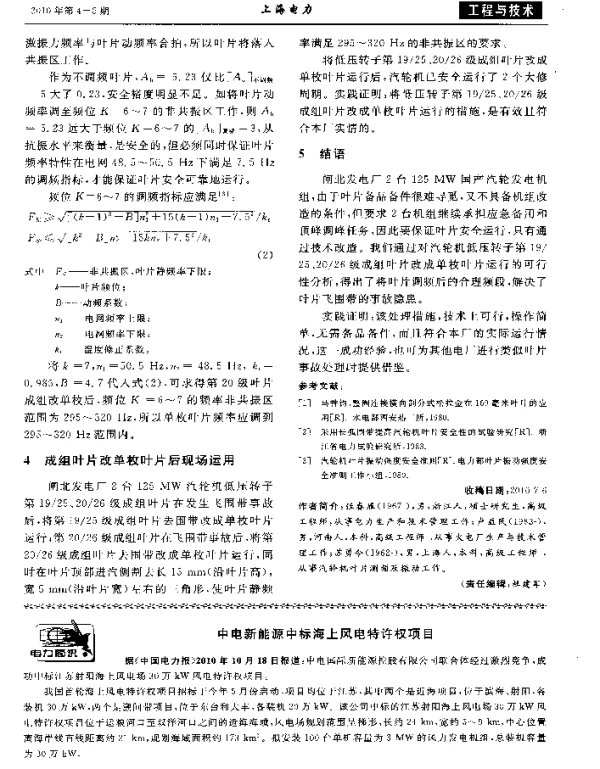 中电新能源中标海上风电特许权项目