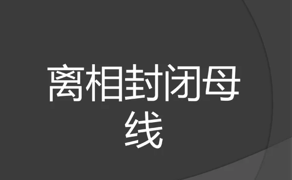 离相封闭母线