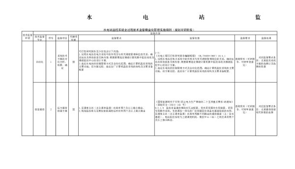 水电站监控系统全过程技术监督