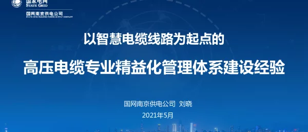 宁莫线智慧电缆线路建设经验分享-南京供电公司刘晓