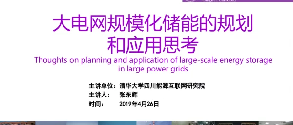 张东辉-大电网规模化储能的规划和应用思考
