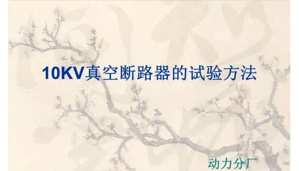 10KV开关试验