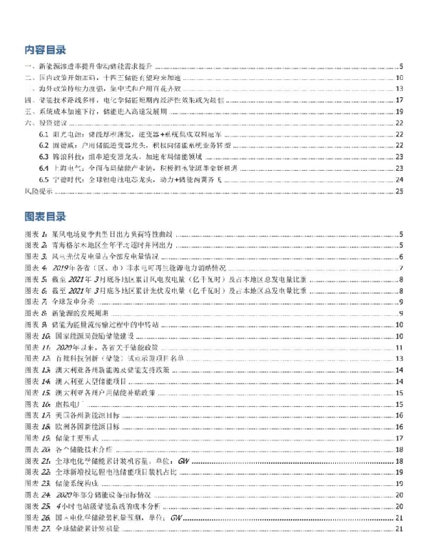 储能全面加速，助力碳中和