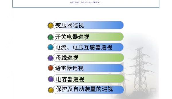 变电站巡视专题知识