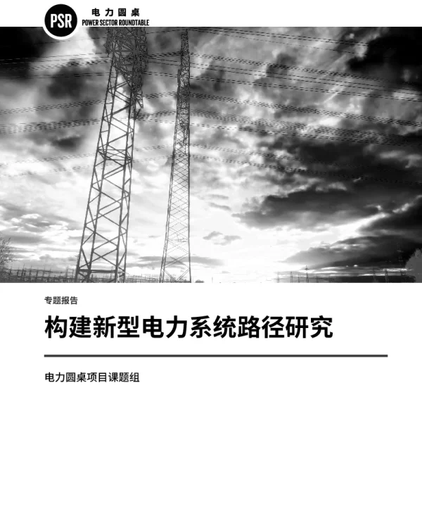 构建新型电力系统路径研究