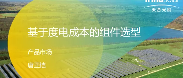 基于度电成本的组件选型