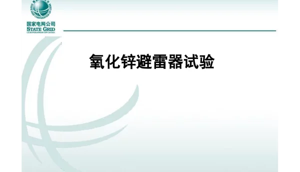 160页国家电网优秀人才专家编写培训教材避雷器知识与试验