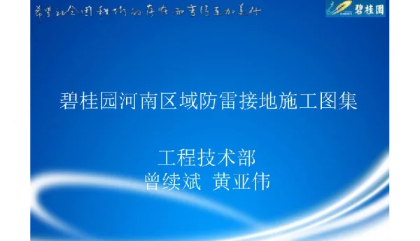 碧桂园防雷接地施工标准图集