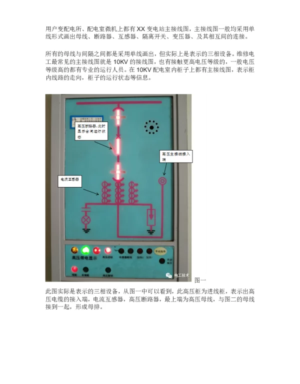 10KV配电室主接线图详解