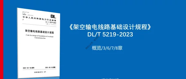 架空输电线路基础设计规程（DLT 5219-2023）宣贯-中南院(概览+第3+6+7+8章)