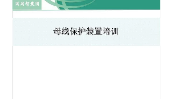 2022年5月最新220kV、500kV母线保护装置培训 3 
