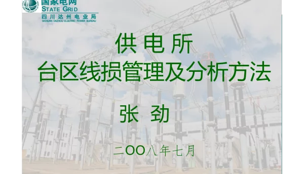 供电所台区线损分析