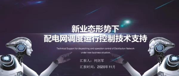 新业态形势下配电网调度运行控制技术支持