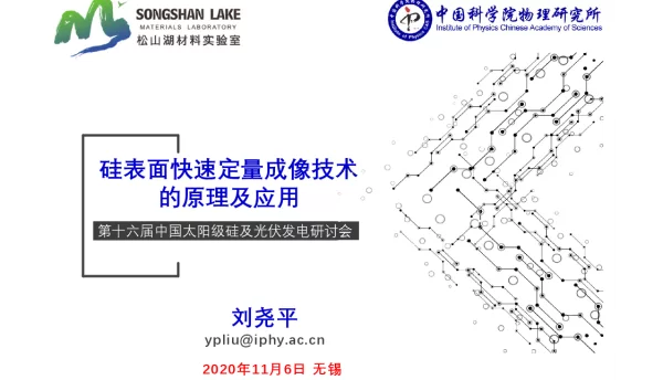 硅表面快速定量成像技术的原理及应用