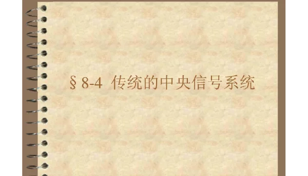 传统的中央信号系统