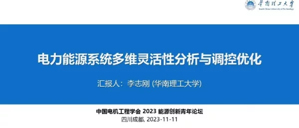 电力能源系统多维灵活性分析与调控优化