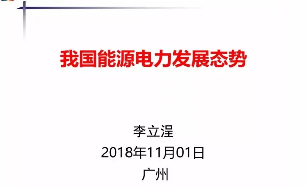 李立浧：我国能源电力发展态势