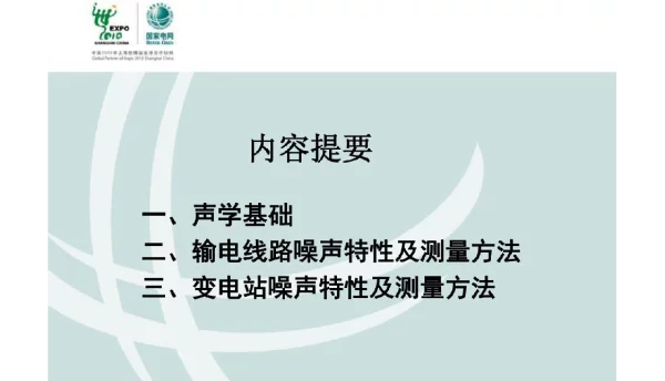 158页输变电工程噪声培训课件