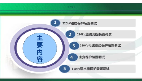 变电站继电保护装置调试方法