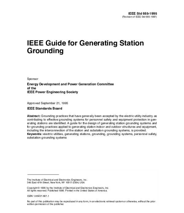 IEEE_Std_665_Guide_For_Generating___Station_Grounding