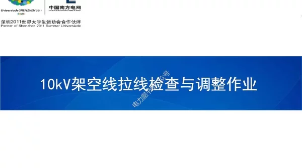 10kV架空线拉线检查与调整作业