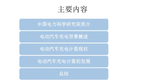 电动汽车充电计量技术现状与发展