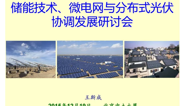 储能、微电网+分布式光伏