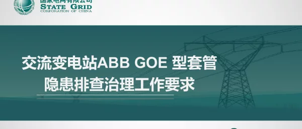 交流变电站ABBGOE型套管隐患排查治理工作要求
