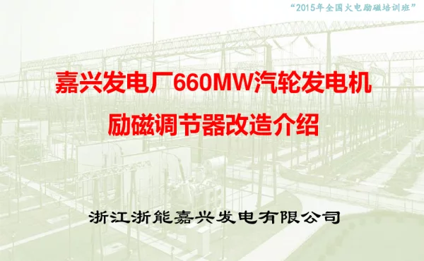 大型汽轮发电机励磁系统改造经验分享