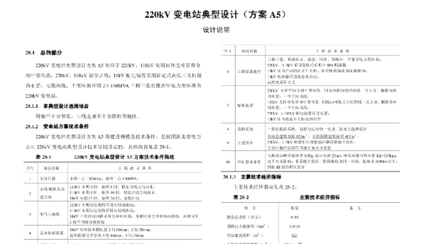 220KV电网新型典型设计
