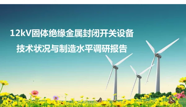 12kV固体绝缘金属封闭开关设备技术状况与制造水平调研报告