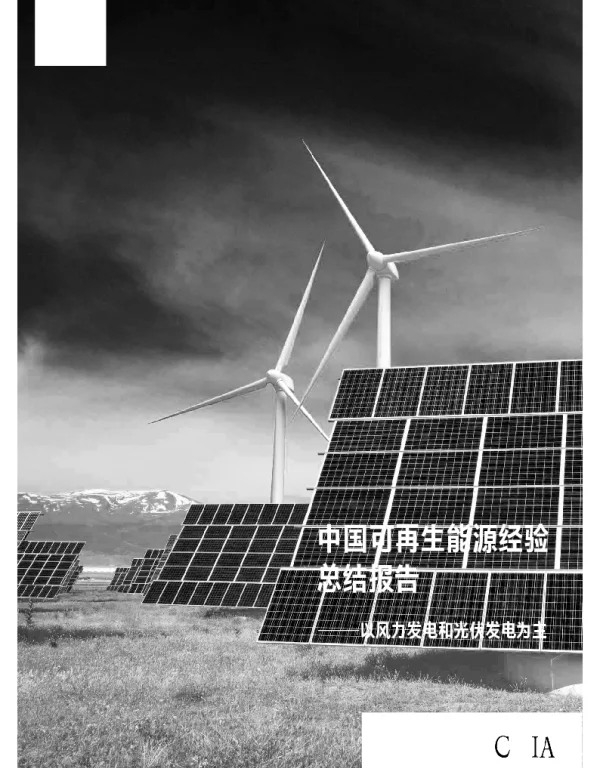中国可再生能源经验总结报告——以风力发电和光伏发电为主
