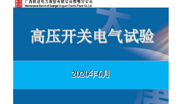 高压开关试验（高级）