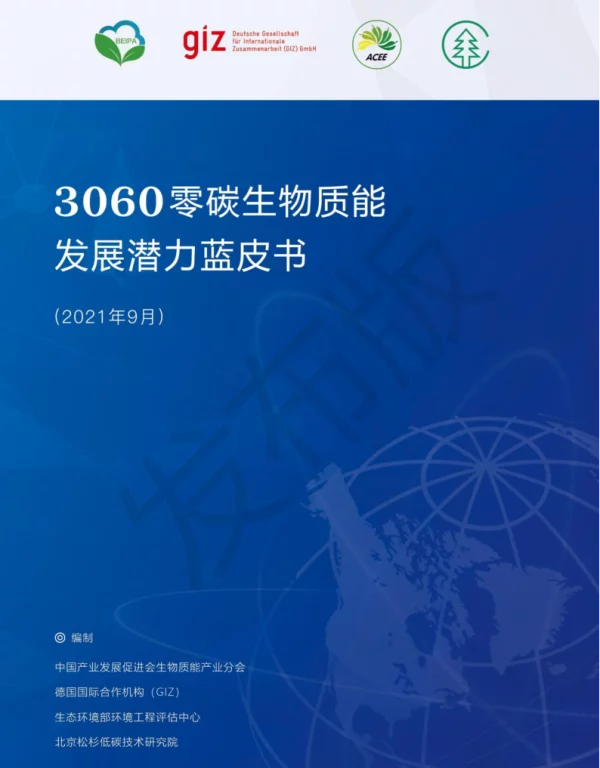 2021零碳生物质能蓝皮书：产业预测与碳减排路径（3060零碳生物质能潜力蓝皮书 - 发布版）
