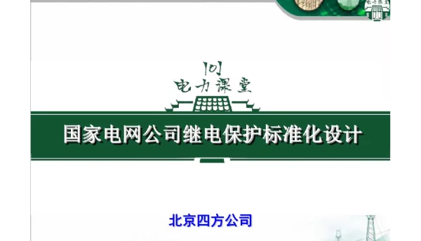 国家电网继电保护标准化设计