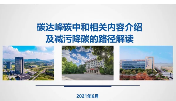 碳达峰碳中和相关内容介绍及协同降碳的路径研究