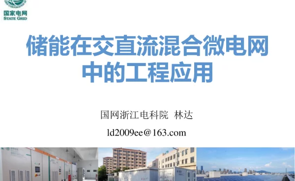 储能嘉年华——储能在交直流混合微电网中的工程应用-林达