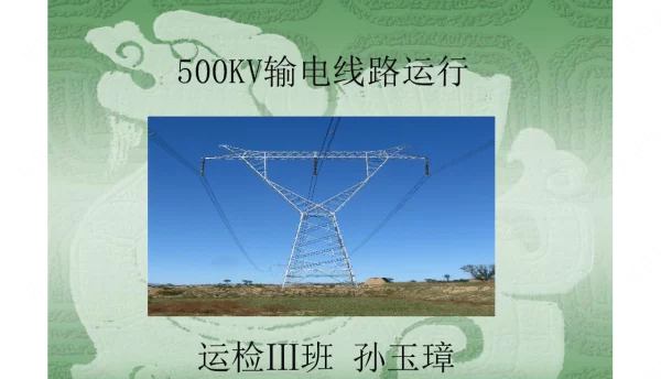 国家电网500KV输电线路运行