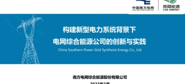 电网综合能源公司的创新与实践
